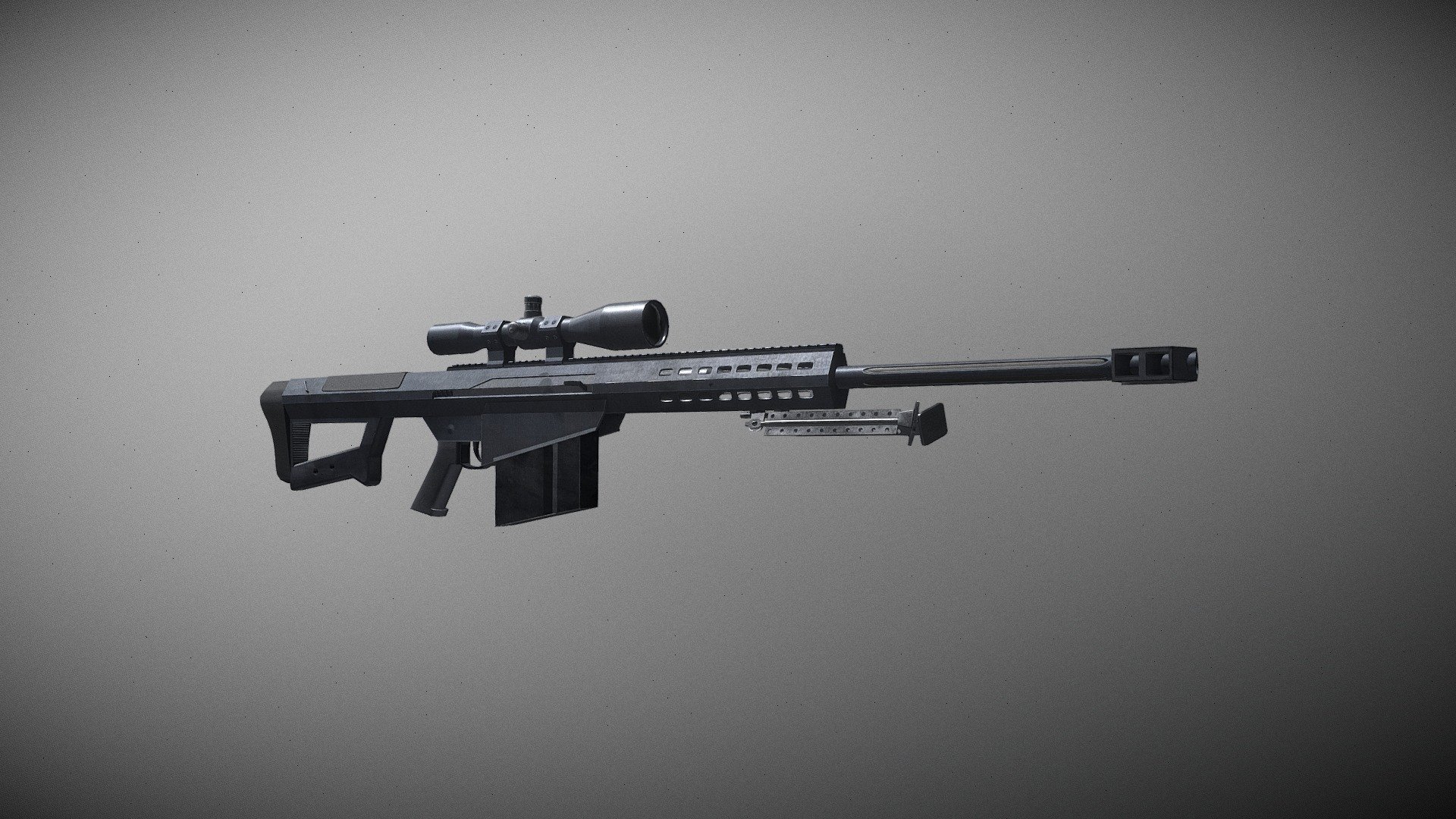 Barrett M82 Baked/Textured - Download Free 3D model by Shariff Butler ...