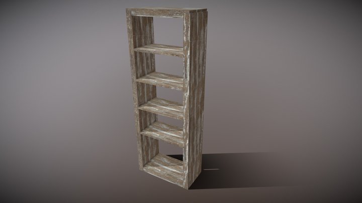 Aged patina Shelves. 3D Model