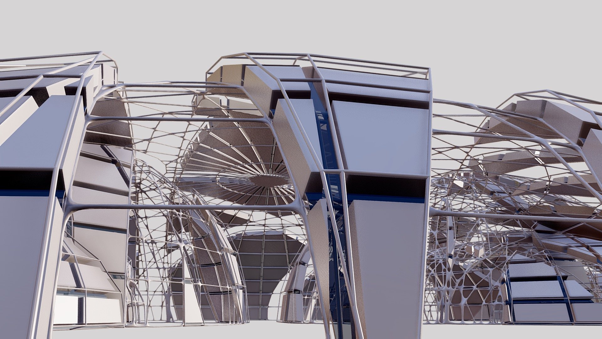 Futuristic Architectural Dome Interior 15 - Buy Royalty Free 3D model ...