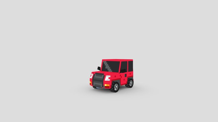 Low Poly Car Model 3D Model