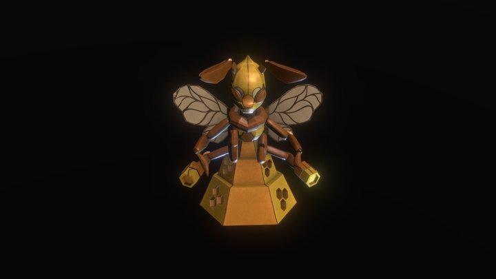 Queen Bee Mech 3D Model