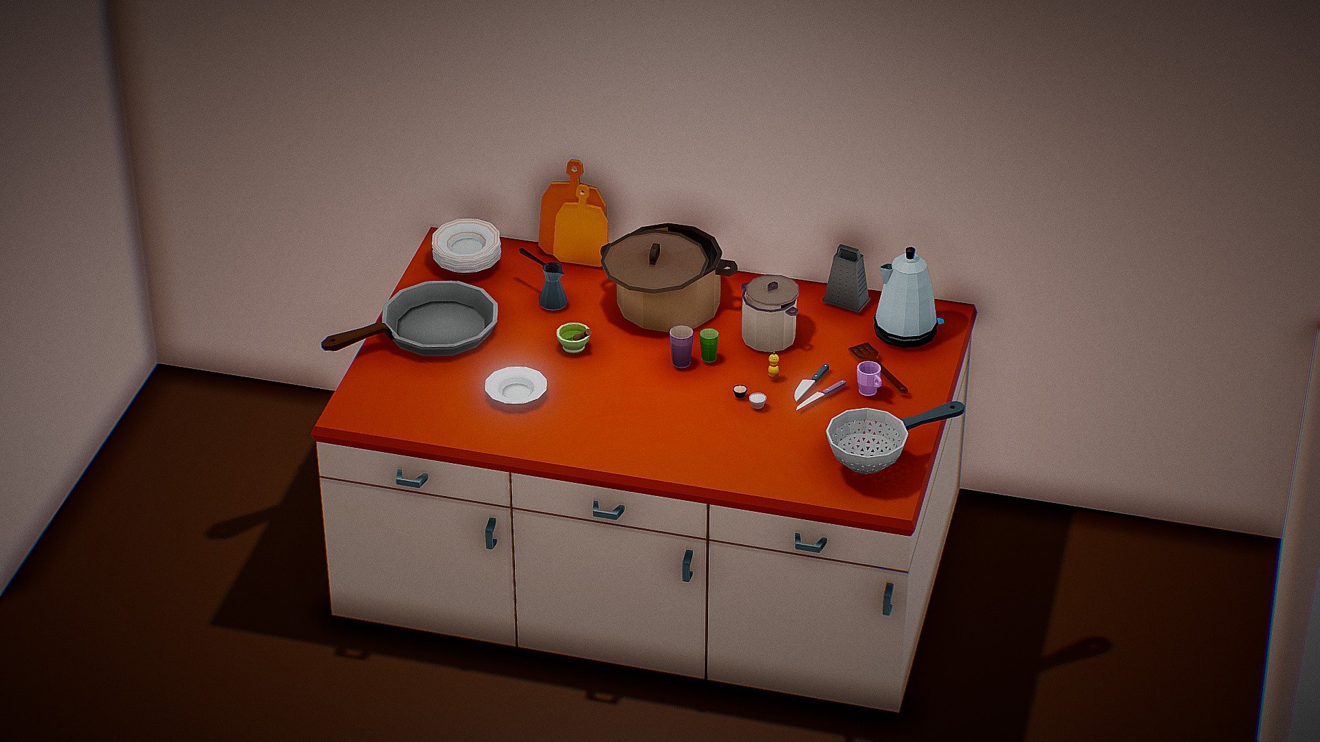 LowPoly Kitchen Stuff vol. 1