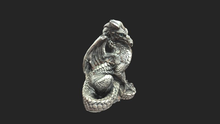 3d scanned dragon 3D Model