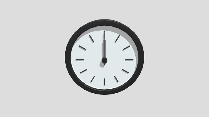 Wall clock 3D Model