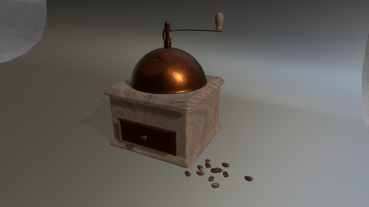 Coffee Bean Grinder 3D Model
