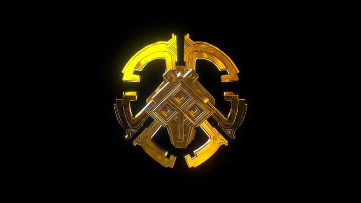 Outer Wilds – Golden Nomai Mask (Fan Art) 3D Model