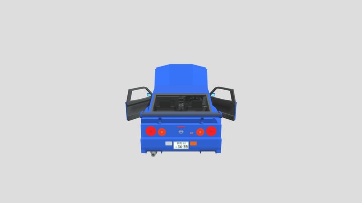 Ashminggu's r34 but i made the headlights black 3D Model