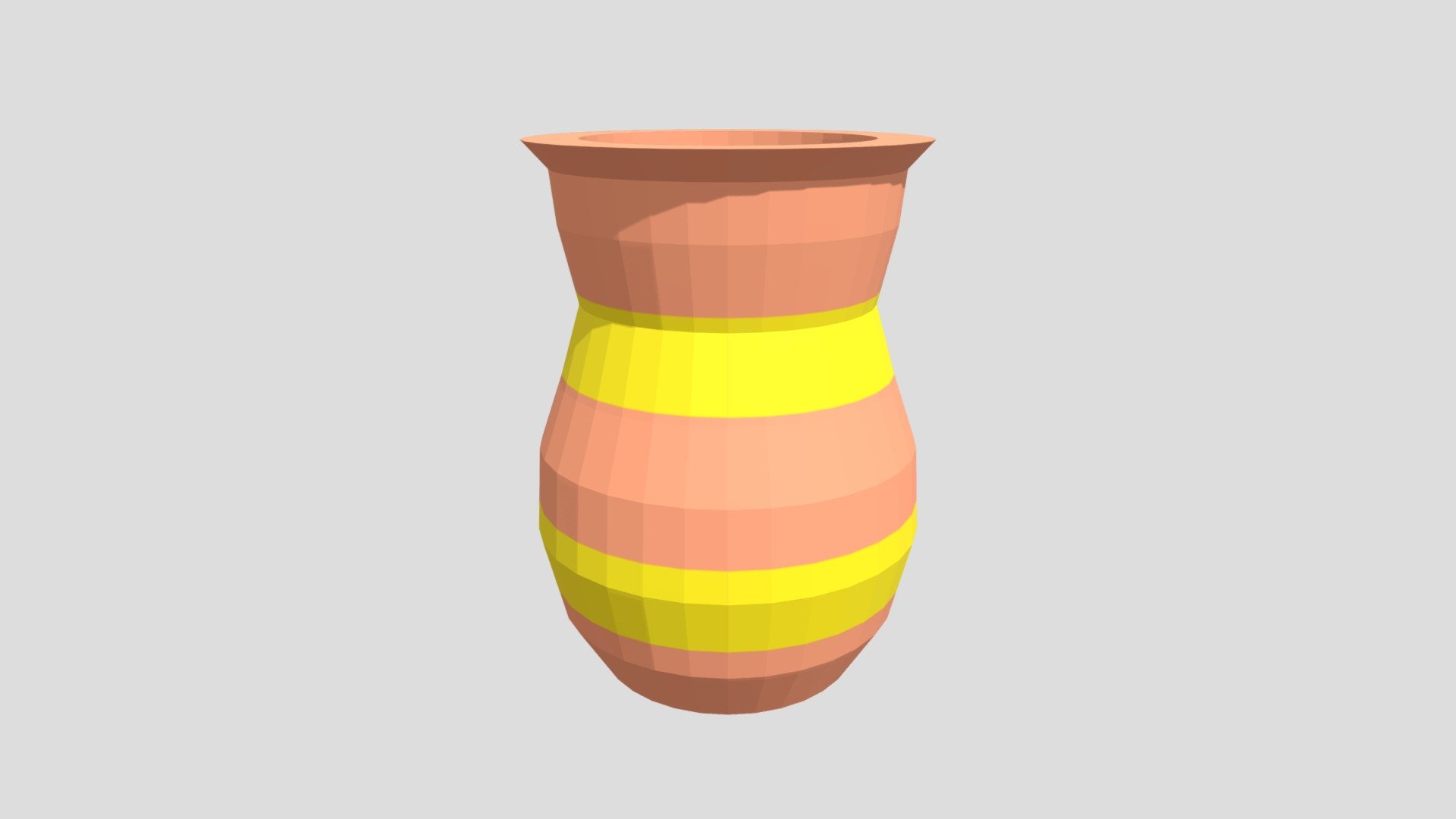 Low Poly, Old-Style Vase