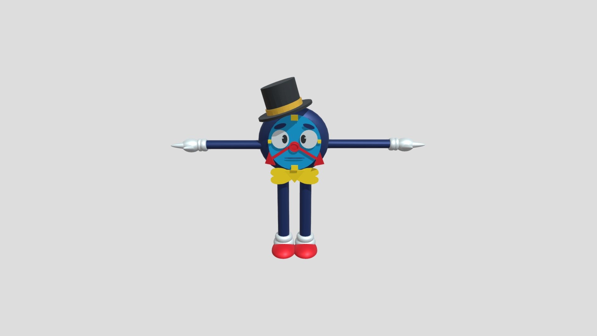 Tony The Talking Clock (dhmis) 3D model by sponge109 [41705f2] Sketchfab
