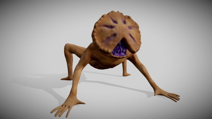 Creepy Pie Creature 3D Model