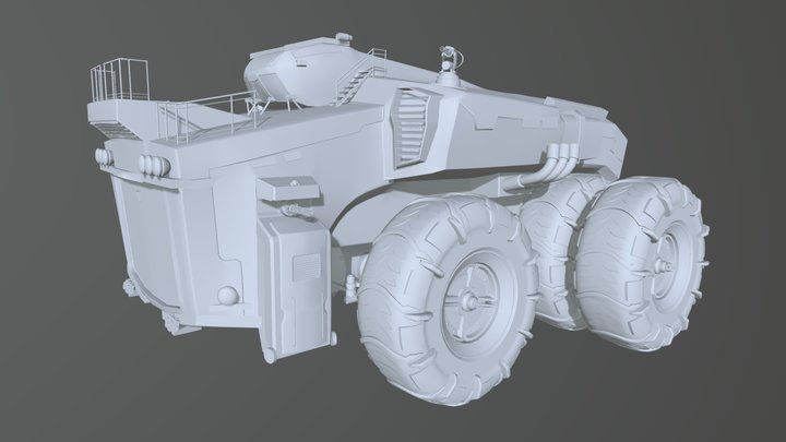 Tank Full Body 3D Model