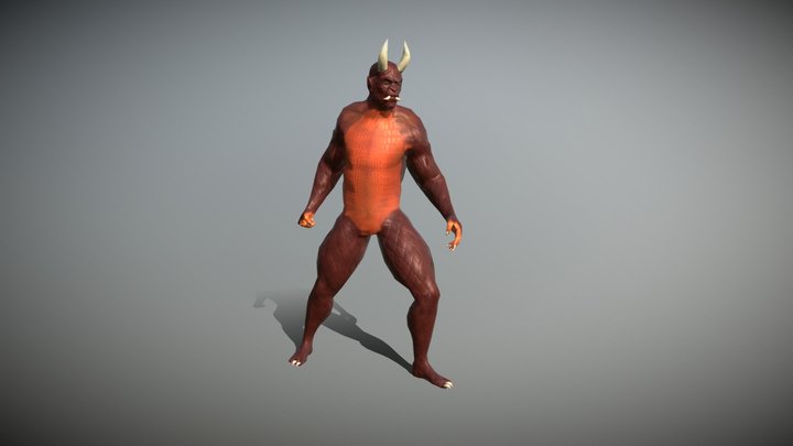 Japanese Oni Revamped 3D Model