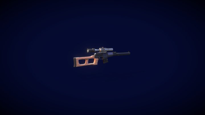 VSS Vintorez. Sniper Riffle 3D Model
