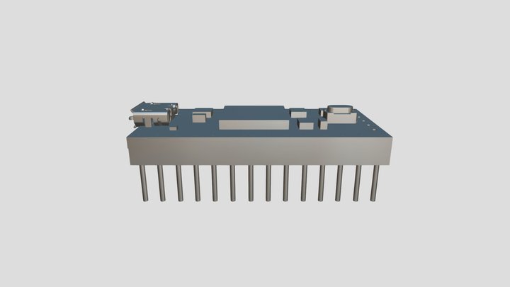 Teensyduino 4.0 Dimensionally Accurate with Pins 3D Model