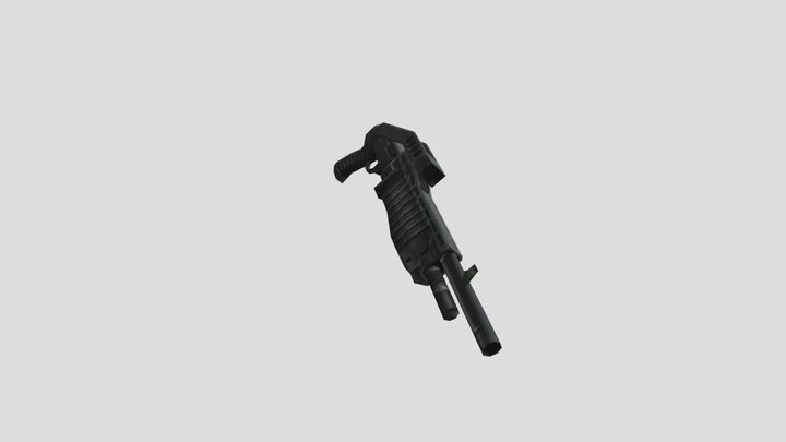 PC Computer - Half- Life - Shotgun HD 3D Model