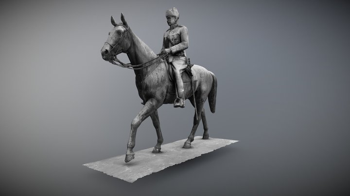 Mannerheimin ratsastajapatsas 3D Model