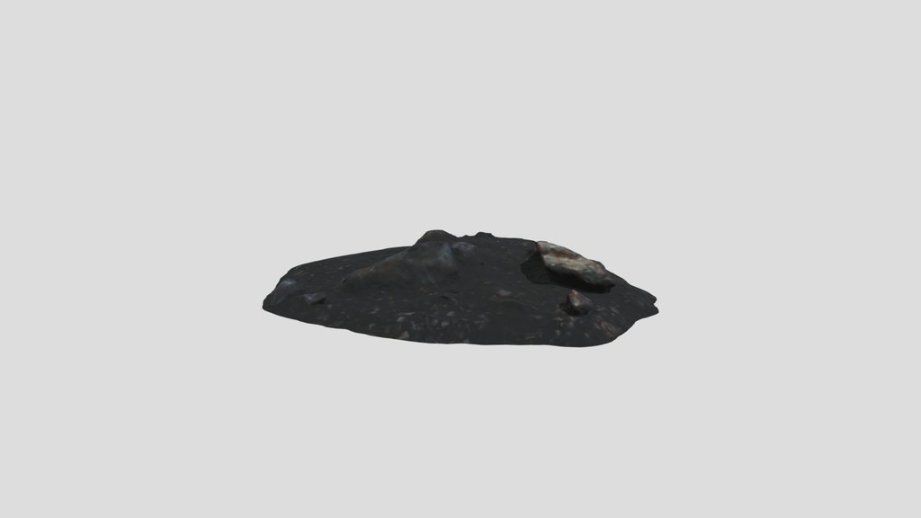 Ground Rock Photoscan Low Poly