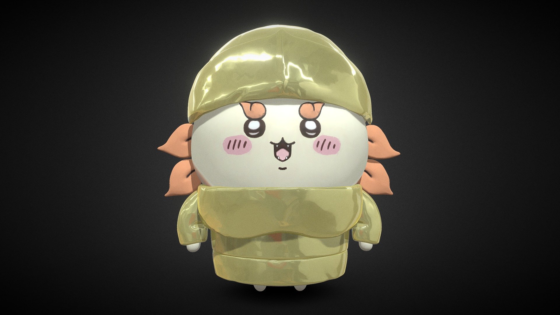シーサー ちいかわ Shisa Chiikawa - Download Free 3D model by