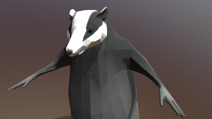 Badger 3D Model