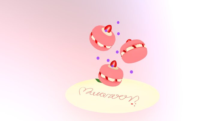 Macaroon3 3D Model