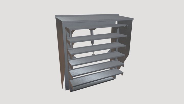 Klapa żaluzjowa mcr LAM SO (fasadowa) 3D Model