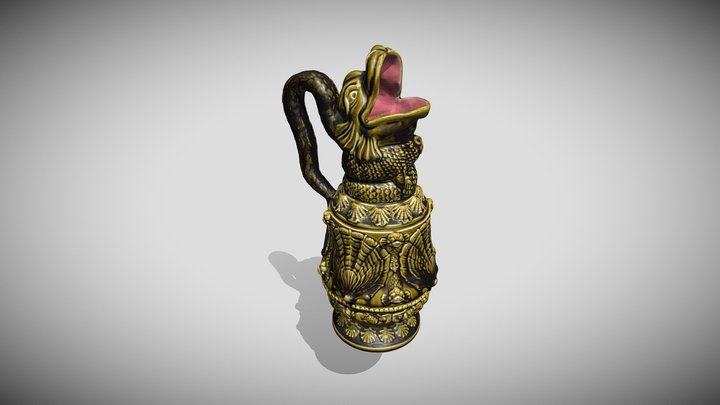 Olomučanská keramika - váza 3D Model