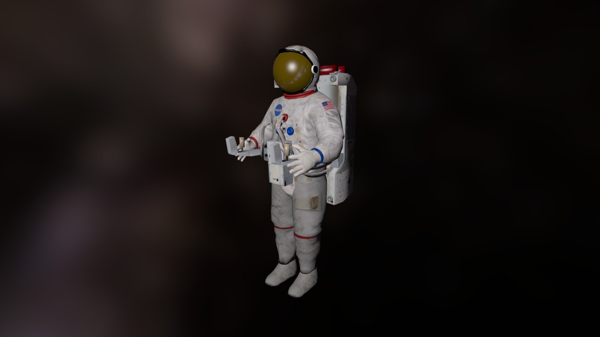 Vintage astronaut with AMU - 3D model by Ricardo Nunes (@4throckrn ...
