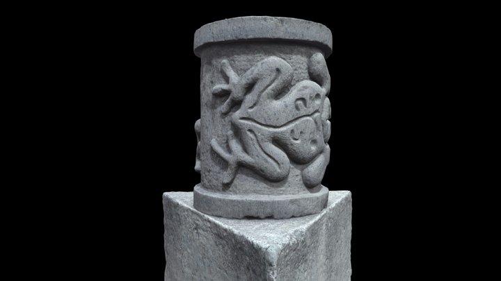 Modelo 3d de escultura de Rana. 3D Model