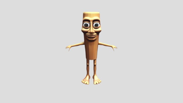 tung tung tung sahur with rig maybe 3D Model