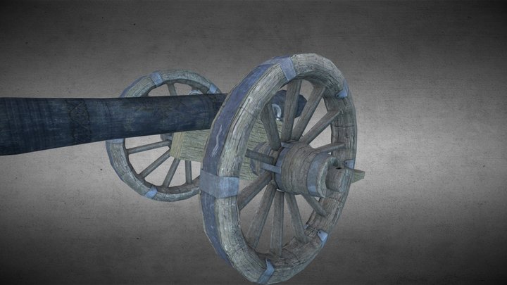 French Cannon 3D Model