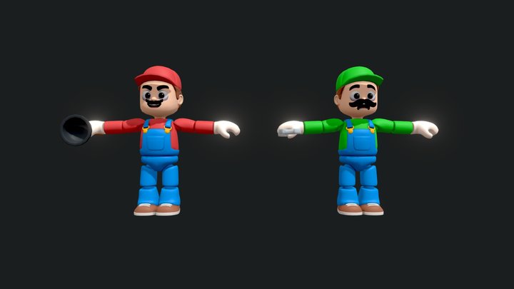 MINIMO FIGURE COLLECTION – Plumber Pack 3D Model