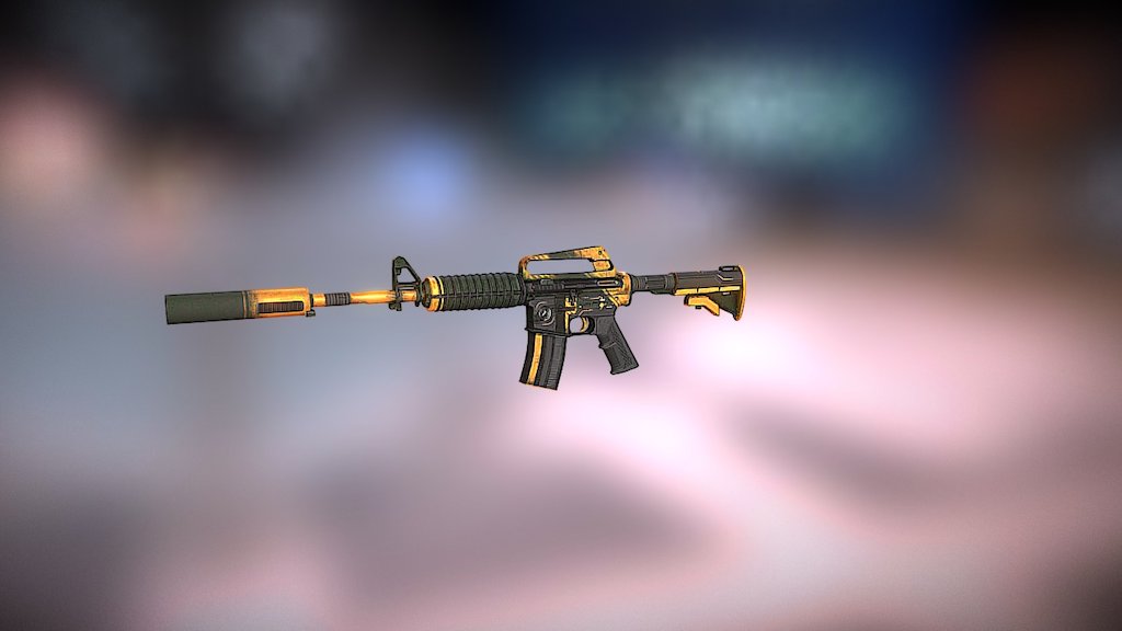 M4A1-S | Haywire - 3D model by ArchwayJones (@nubbyboy1) [417e437 ...