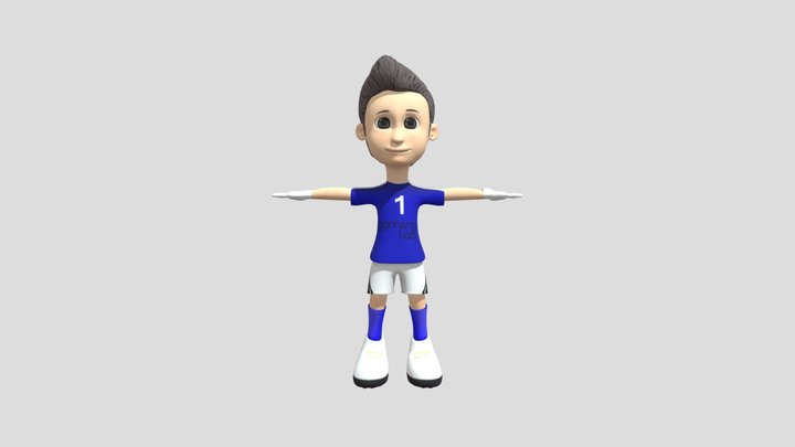 Boy Goalkeeper – Modello 3D gratuito STL