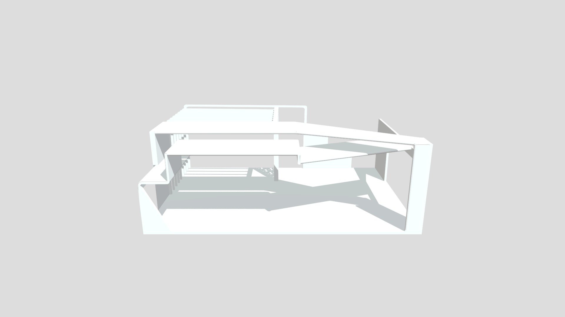 exhibition booth in square style