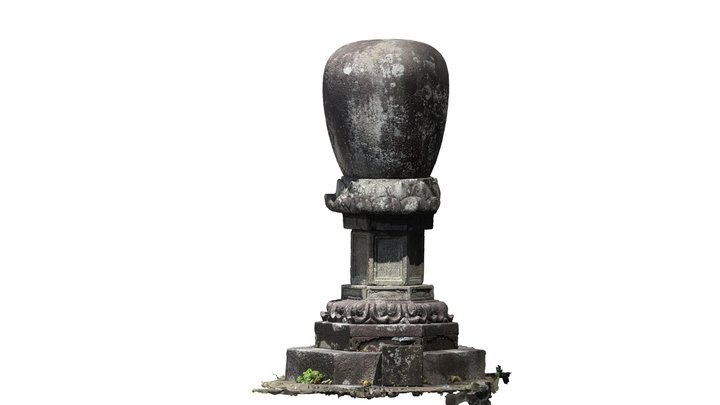 雲頂菴無縫塔01 3D Model