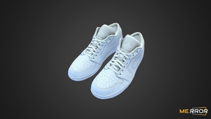 [Game-Ready] White Sneakers 3D Model