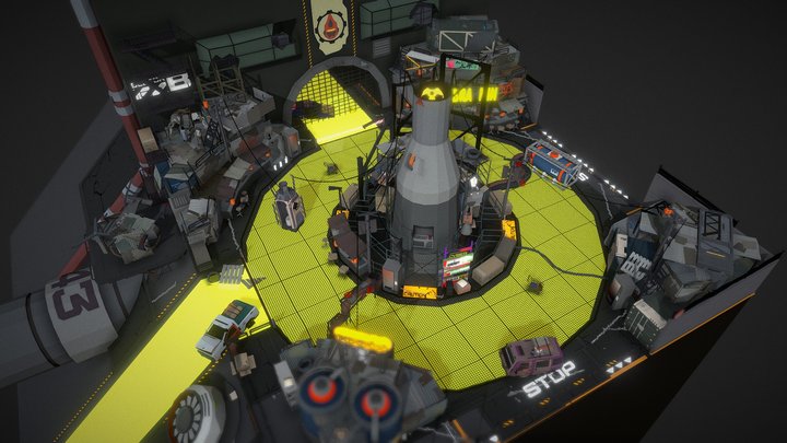 Abandoned missile silo 3D Model
