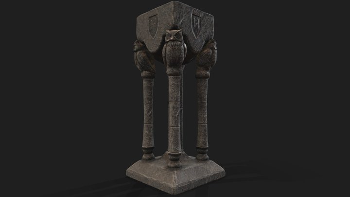 Hogwarts Owl Brazier 3D Model
