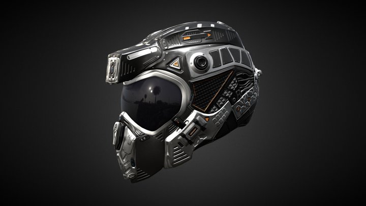 Helmet C19 VR 1x1 3D Model