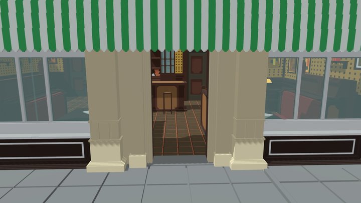 Bar "Salieri's" from Mafia: Definitive Edition 3D Model