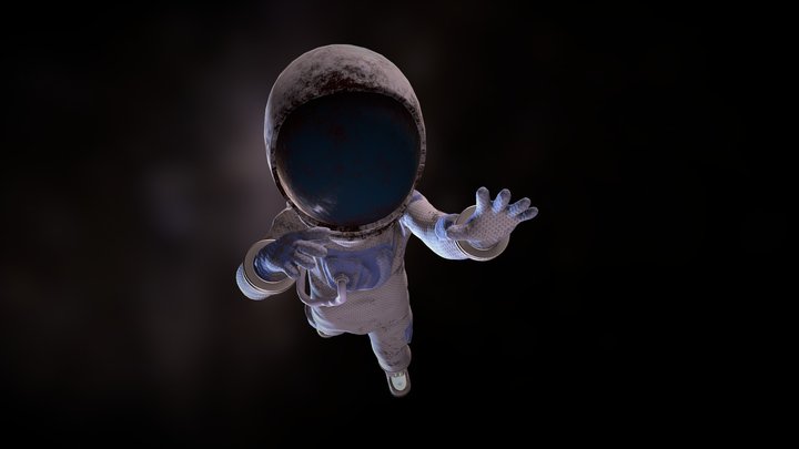 Little Astronaut 3D Model
