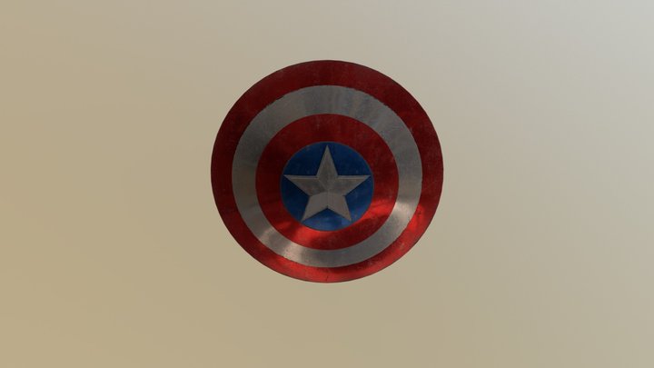 Captain America - Shield 3D Model