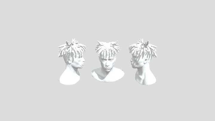 Portrait of xxxtentacion 3D Model