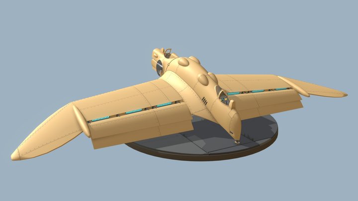 [XYZ School] Valley's Gunship 3D Model