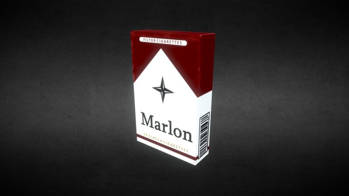 Cigarette Box (Marlboro Inspired) 3D Model