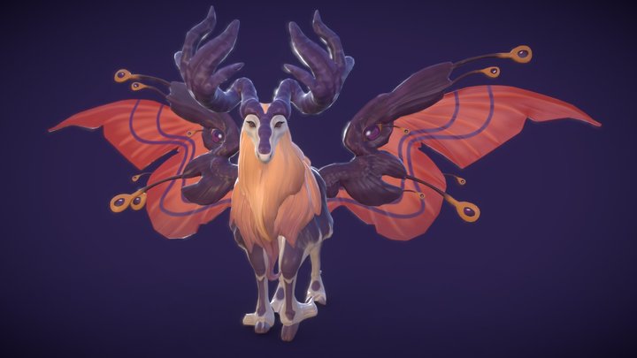 Winged creature 3D Model