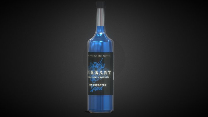 Currant Syrup 3D Model