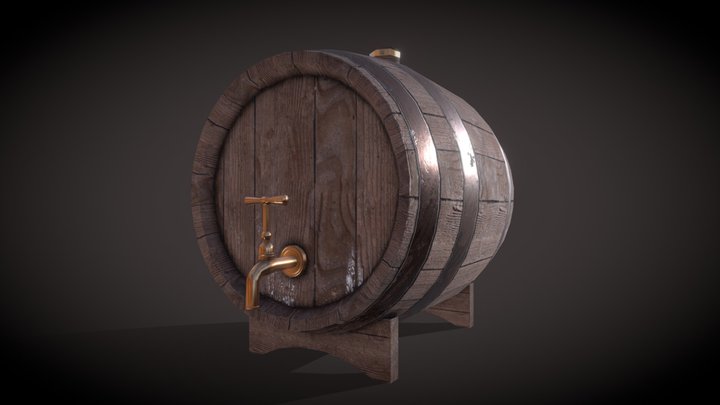 Beer barrel 3D Model