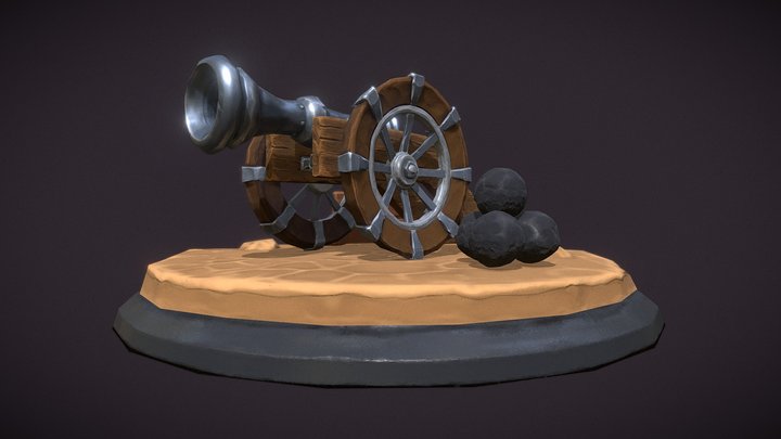 Stylized Canon 3D Model