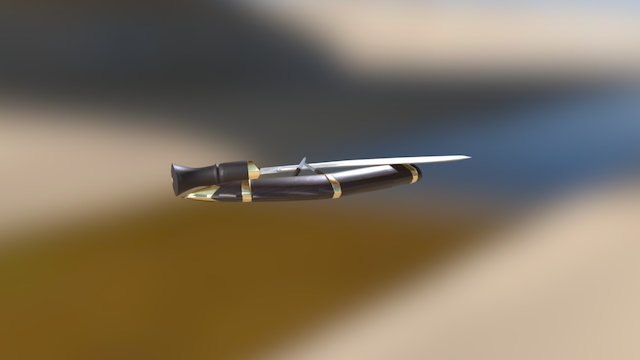 Melee Weapon Low Poly 3D Model